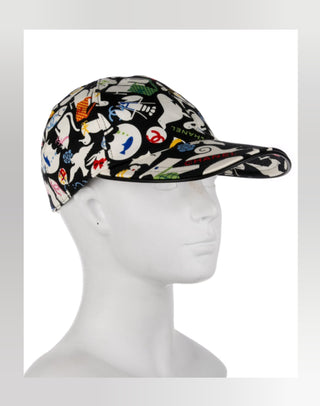 Chanel Black Interlocking CC Baseball Cap M sz