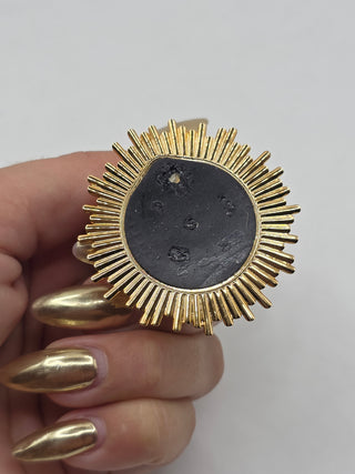 Louis Vuitton Gold-tone LV Logo Vendome Phone Ring