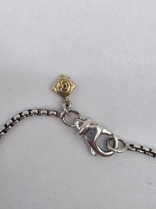 David Yurman Two-Tone Cable Heart Pendant Necklace