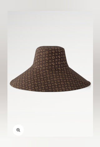 Louis Vuitton Brown Mng LV Monogram oversized Summer hat S sz