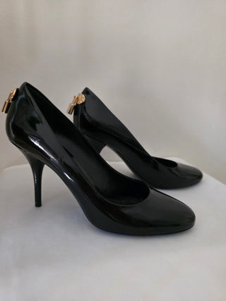Louis Vuitton Oh Really! Black Patent Leather Pumps 37.5