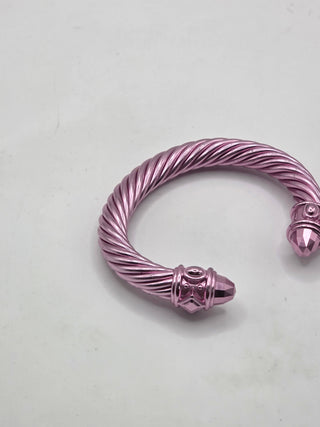 David Yurman Metallic Pink Renaissance Cuff Bracelet