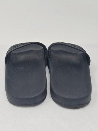 Gucci Black rubber GGbsignature logo printed sandals 40 sz