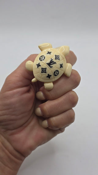 Louis Vuitton Multicolor Resin Teddy Bear & Turtle Brooch Set