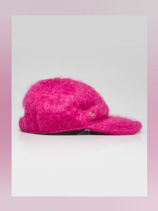 Gucci Purple Mohair GG Baseball Hat L sz