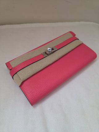 Hermès Pink Leather 2017 Kelly Classic Wallet