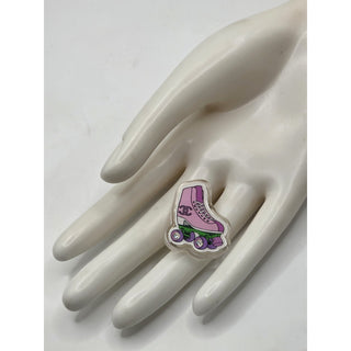 Chanel Multicolor 2024 Resin Strass CC Roller Skate Brooch