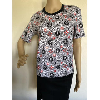 NEW AUTH Louis Vuitton Black multicolor LV Monogram cotton t-shirt XS