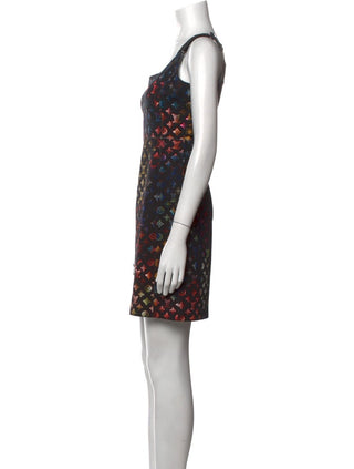 Louis Vuitton 2022 multicolor monogram mini dress, detail view