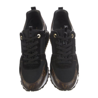 Authentic Louis Vuitton Run Away Sneakers – Black Monogram, 38 sz