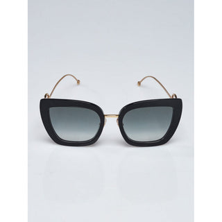 Fendi Black FF gold-tone logos sunglasses