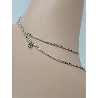 David Yurman Sterling Silver Chain Link Long Necklace