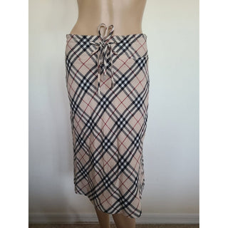 Burberry Brown Multicolor Nova Check Plaid Skirt 6 US