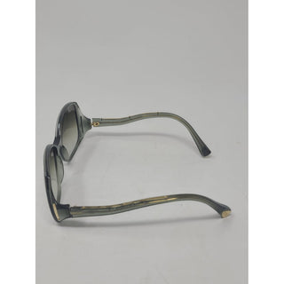 Louis Vuitton green glitter plastic Gina signature sunglasses