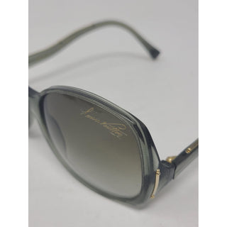 Louis Vuitton green glitter plastic Gina signature sunglasses