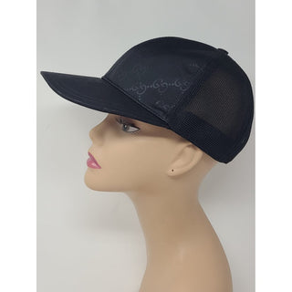 Gucci Black GG Monogram Baseball Cap L sz