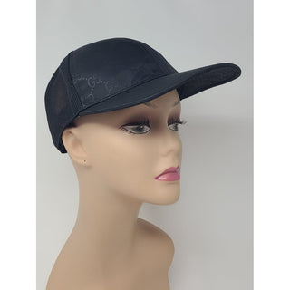 Gucci Black GG Monogram Baseball Cap L sz