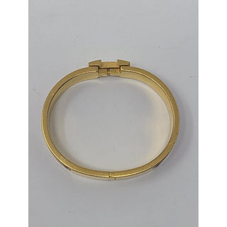 Hermès Red Enamel Gold-plated Clic Clac H bracelet PM