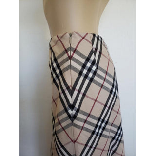 Burberry Brown Multicolor Nova Check Plaid Skirt 4 US