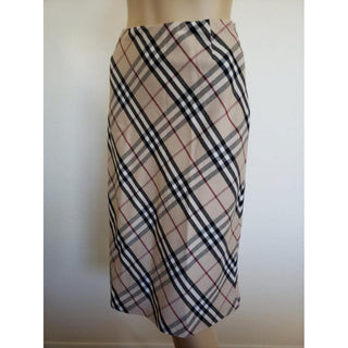 Burberry Brown Multicolor Nova Check Plaid Skirt 4 US