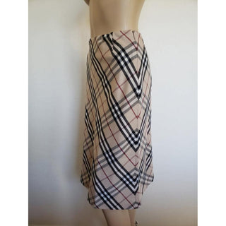 Burberry Brown Multicolor Nova Check Plaid Skirt 4 US