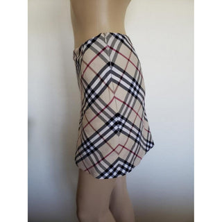 Burberry Brown Multicolor Nova Check Skirt 2 US