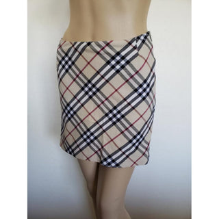 Burberry Brown Multicolor Nova Check Skirt 2 US