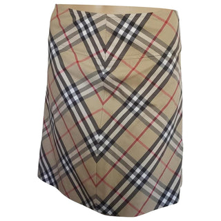 Burberry Brown Multicolor Nova Check Plaid Skirt 2 US