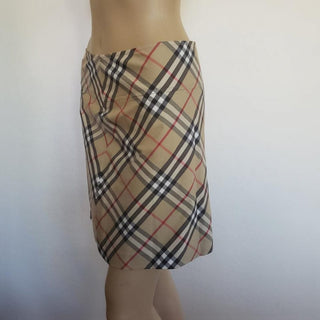 Burberry Brown Multicolor Nova Check Plaid Skirt 2 US