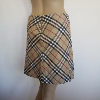 Burberry Brown Multicolor Nova Check Plaid Skirt 2 US