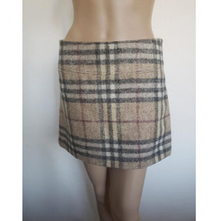 Burberry Brown Multicolor Nova Check Plaid Skirt 6 US