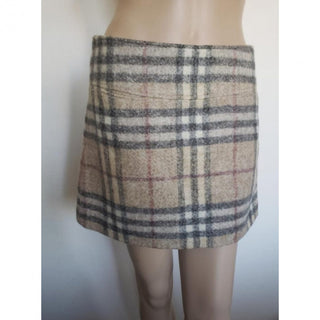 Burberry Brown Multicolor Nova Check Plaid Skirt 6 US