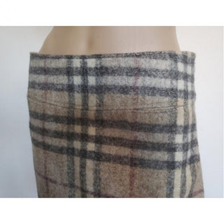 Burberry Brown Multicolor Nova Check Plaid Skirt 6 US