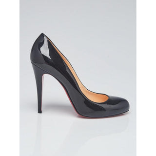 Christian Louboutin Black Patent Leather Decollete 868 Pumps 40.5 EU