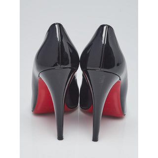 Christian Louboutin Black Patent Leather Decollete 868 Pumps 40.5 EU