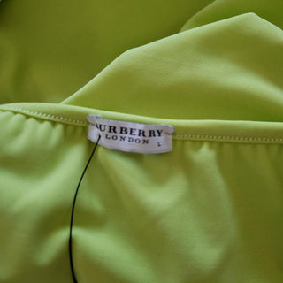 Burberry Lime Green Nova Check Belt Summer Dress L sz