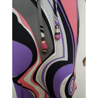 Emilio Pucci Purple Multicolor Signature Print Mini Dress 4 US