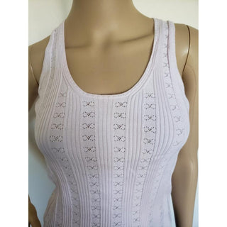 Chanel Light Pink Interlocking CC Print Sleeveless Top 36 FR