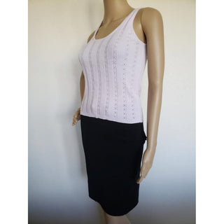 Chanel Light Pink Interlocking CC Print Sleeveless Top 36 FR