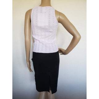 Chanel Light Pink Interlocking CC Print Sleeveless Top 36 FR