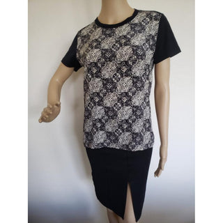 Louis Vuitton Black LV logo printed t-shirt 36 sz