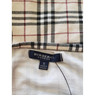 Burberry Brown Multicolor Nova Check Plaid Top S sz