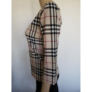 Burberry Brown Multicolor Nova Check Top M sz