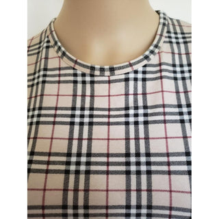 Burberry Nova Check Plaid Sleeveless Top M sz