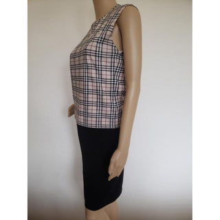 Burberry Nova Check Plaid Sleeveless Top M sz