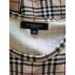 Burberry Nova Check Plaid Sleeveless Top M sz