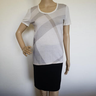 Burberry Beige Multicolor Super Nova Check Top S sz