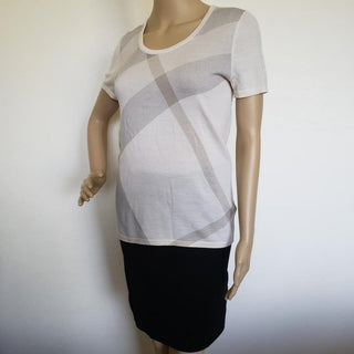 Burberry Beige Multicolor Super Nova Check Top S sz