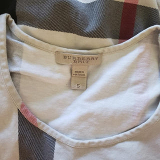 Burberry Beige Multicolor Exploded Check Top S sz