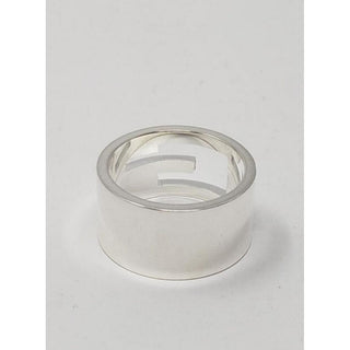 Gucci sterling silver Icon logo wide ring 5 ¾ US